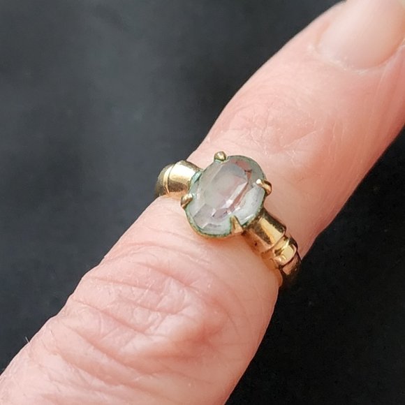 Vintage Alexandrite 10K Gold Filled Child's Ring Size 3.5 - Picture 3 of 7